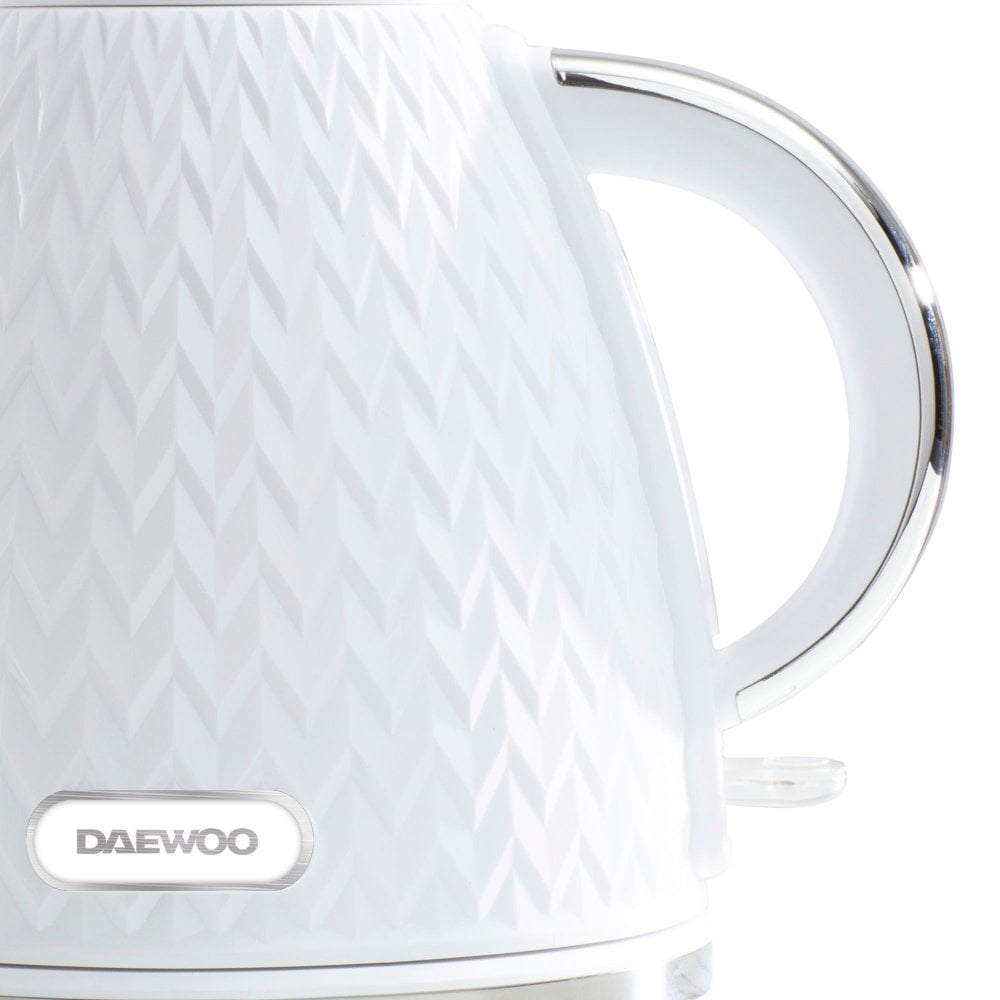 White Argyle 1.7L Jug Kettle
