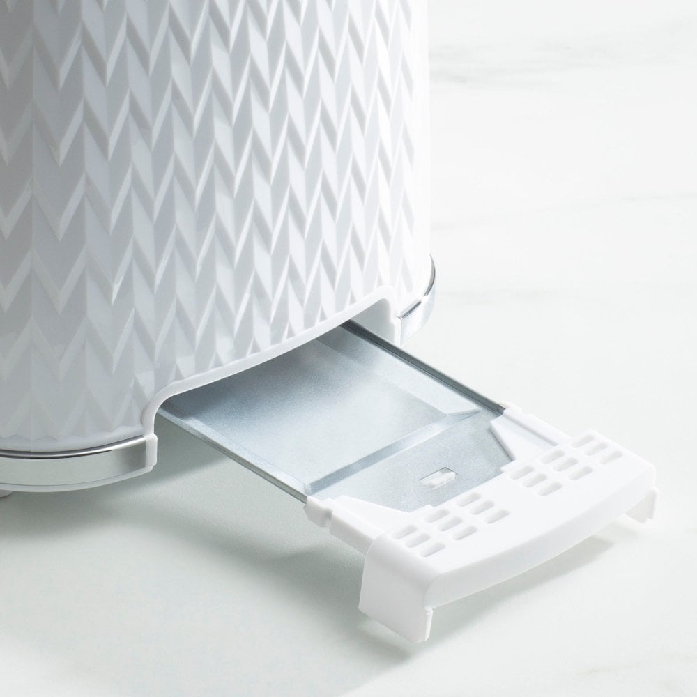 White Argyle 2 Slice Toaster