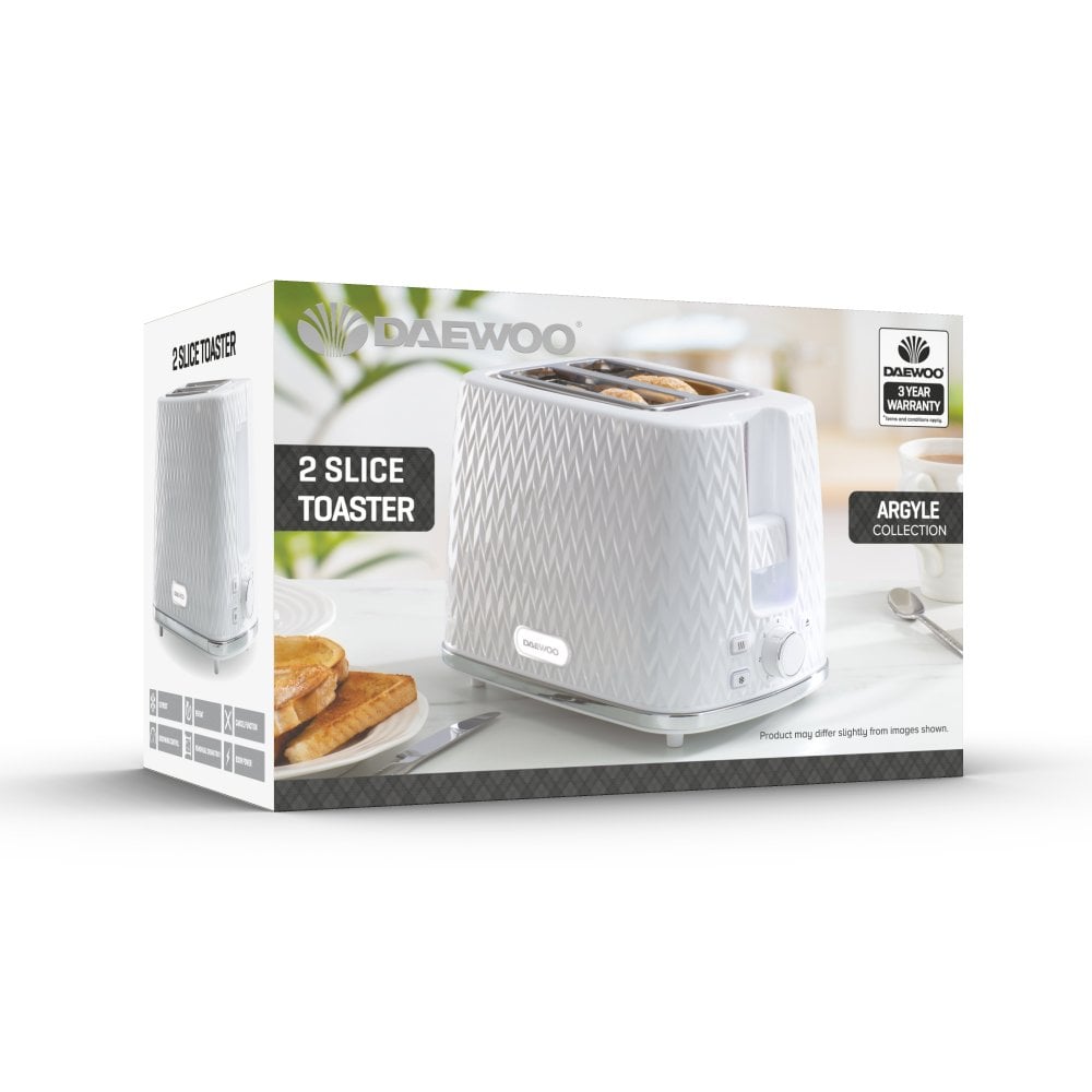 White 2-Slice Toaster