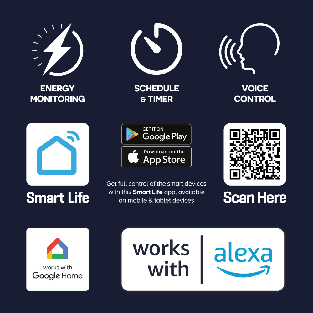 WiFi 13Amp Smart Plug Socket Adaptor