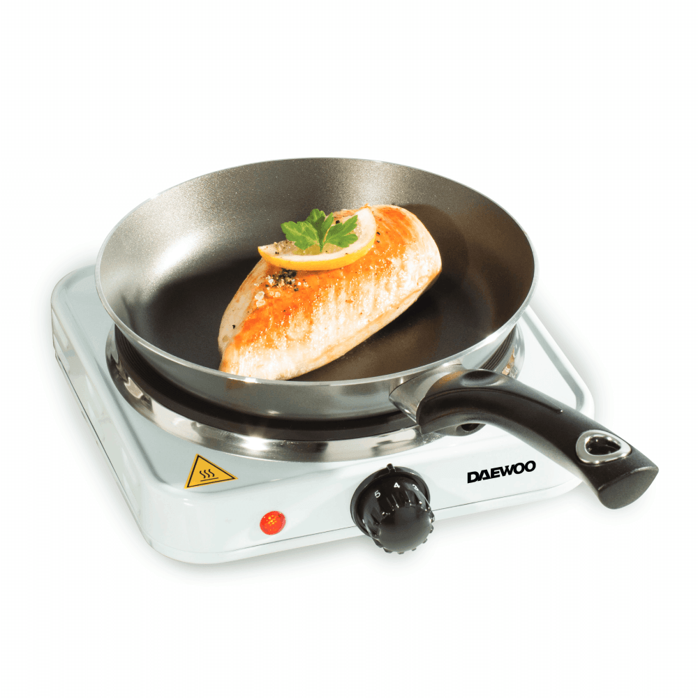Essentials Single 1500W Cast Iron Hotplate Hob