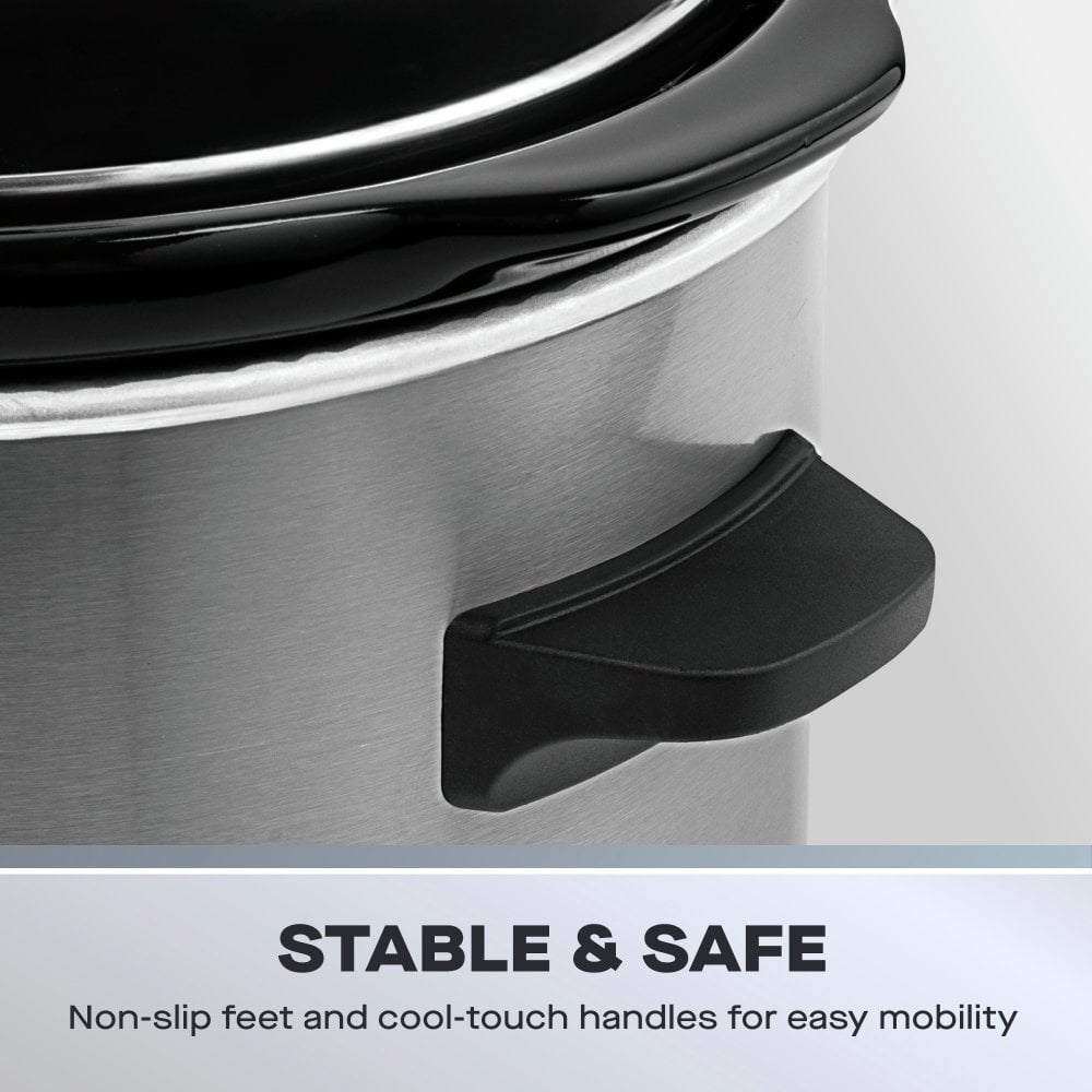 1.5L Slow Cooker, Stainless Steel