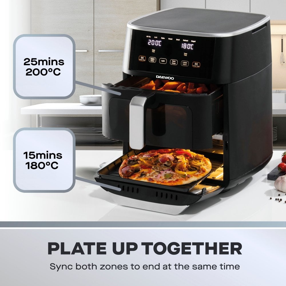 11L Space Saving Split Drawer Air Fryer