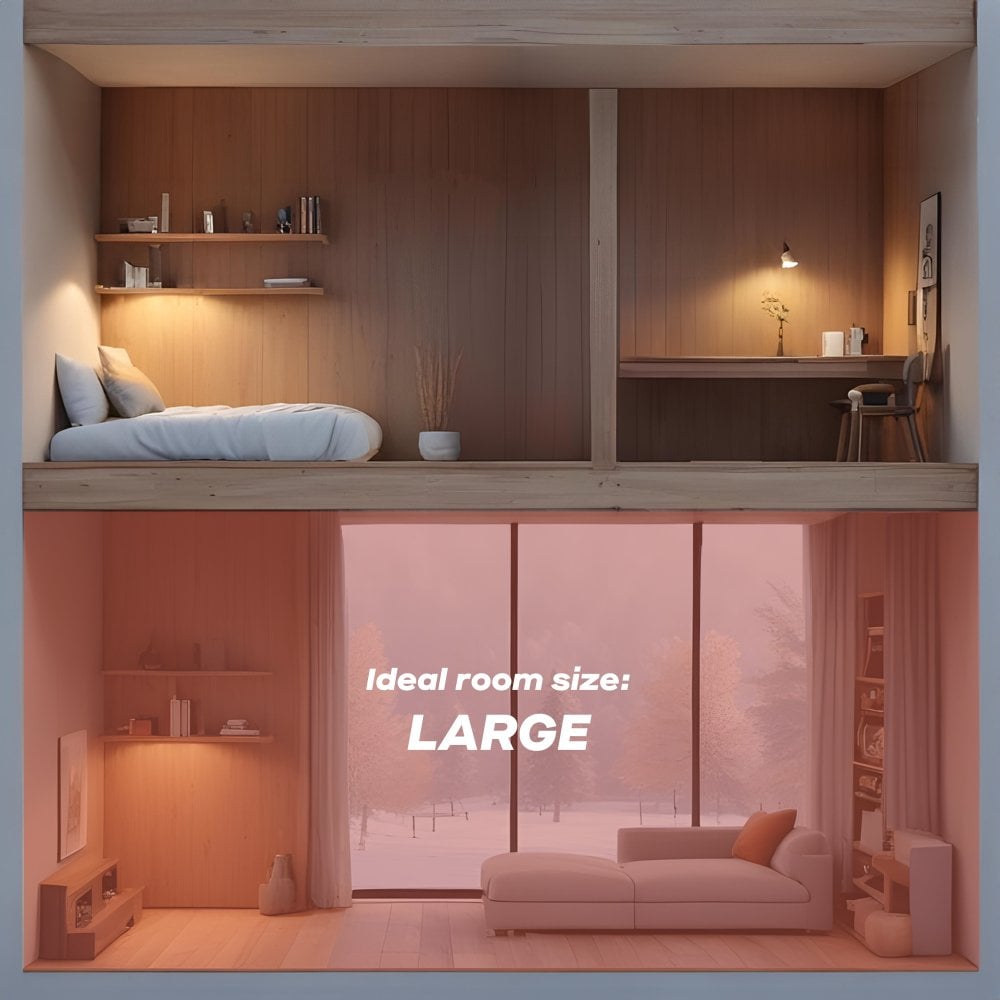 1500W Ceramic Electric Radiator, Freestanding or Wall Mounted