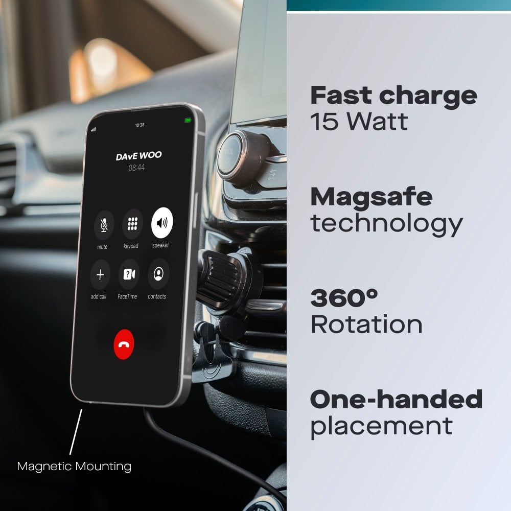 15W Magsafe Car Mount Phone Charger