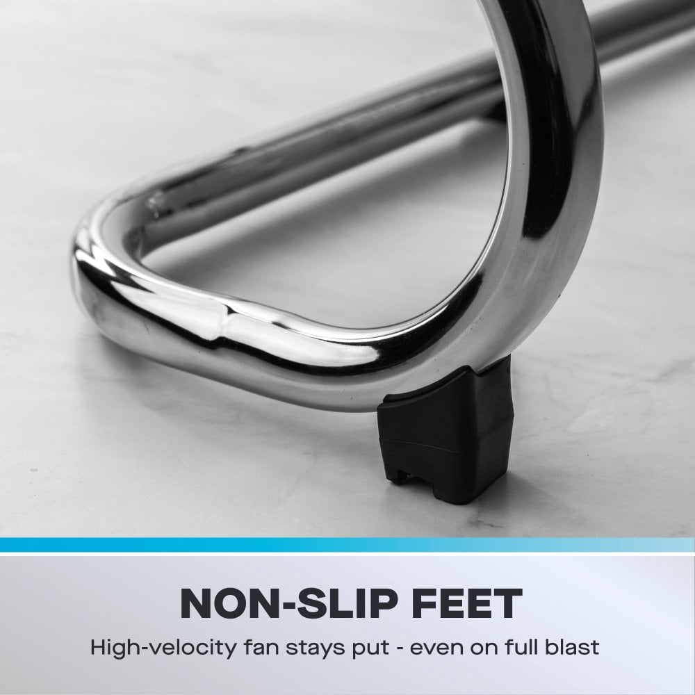 18" High Velocity Chrome Floor Fan