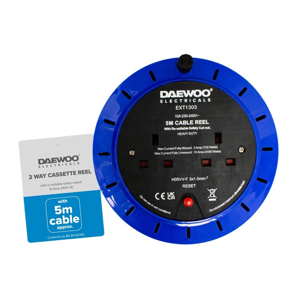 2-Way 5m Cassette Extension Reel