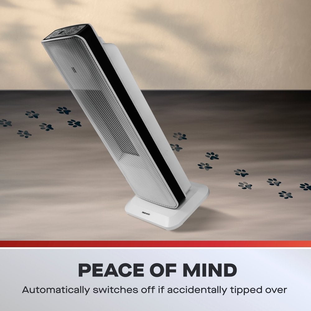 2000W Ceramic PTC Tower Fan Heater with Oscillation