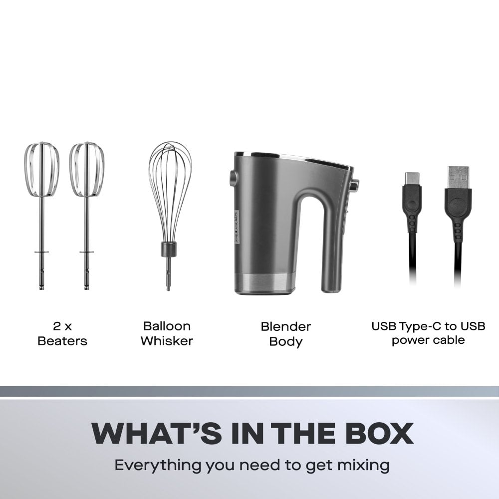 200W Cordless Pro Hand Mixer