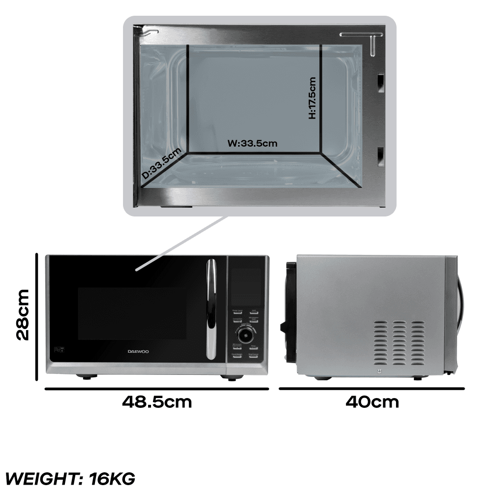 25L Combi-Microwave with Oven & Grill