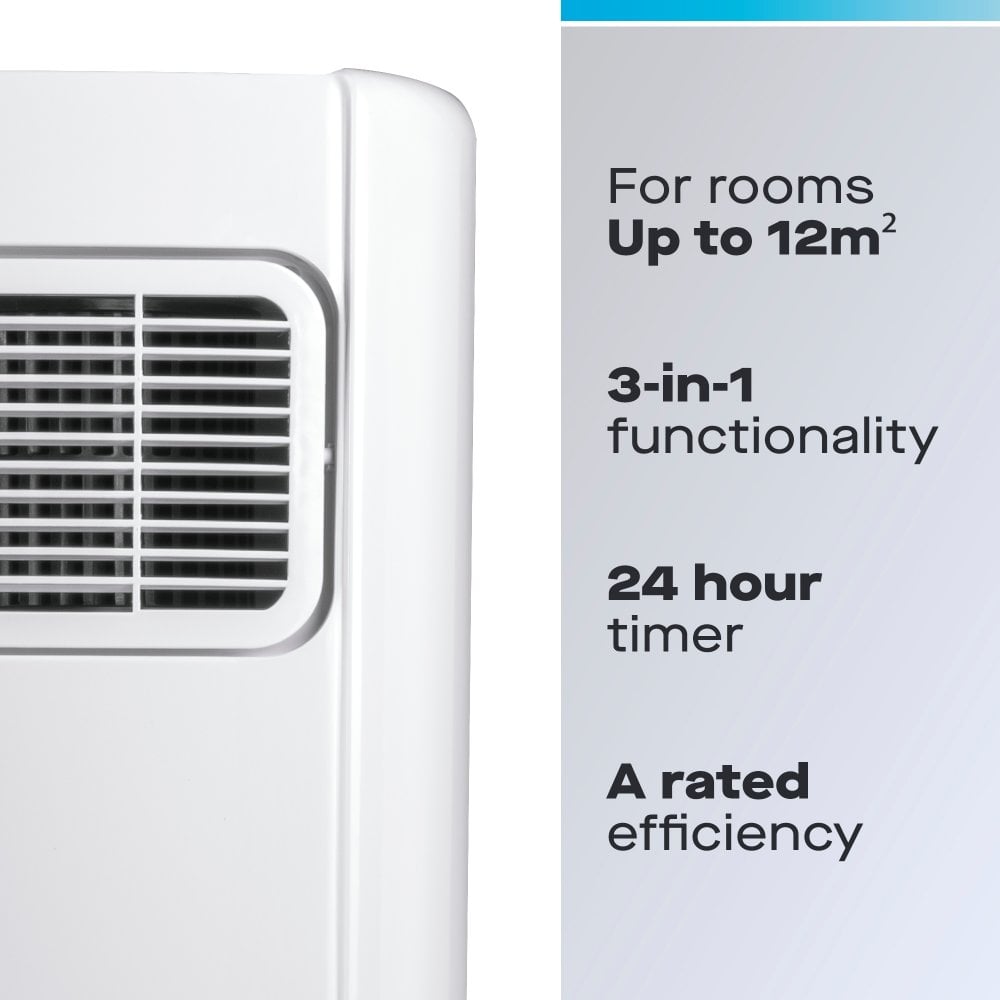 3-in-1 Portable Air Conditioner Unit with Fan & Dehumidifier, 5000 BTU