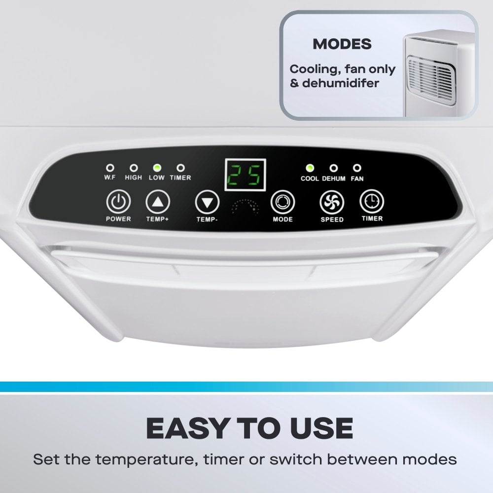 3-in-1 Portable Air Conditioner Unit with Fan & Dehumidifier, 5000 BTU