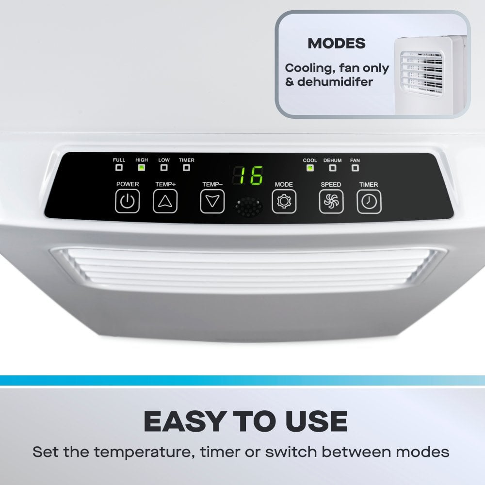 3-in-1 Portable Air Conditioner Unit with Fan & Dehumidifier, 7000 BTU