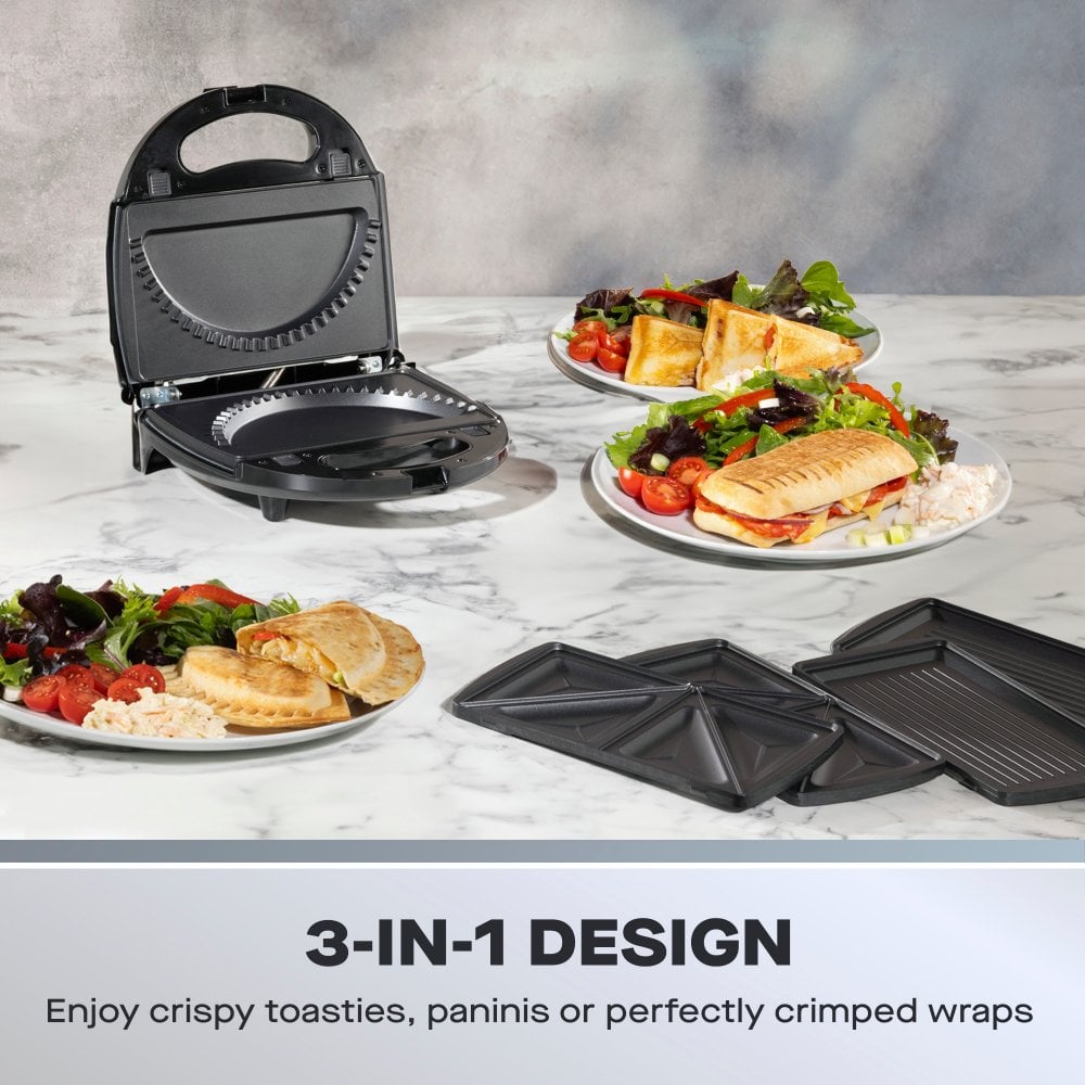 3-in-1 Sandwich, Panini, Crimp Maker