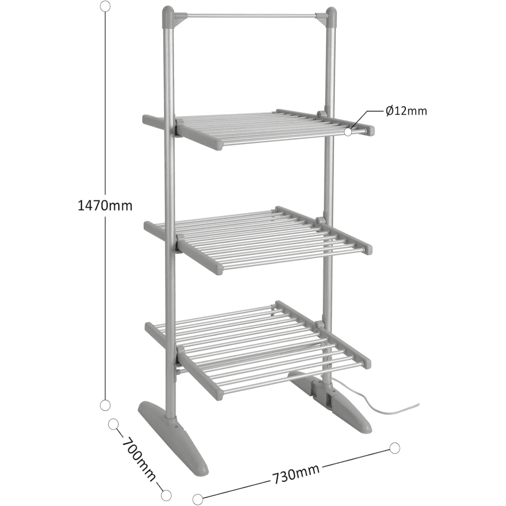 3 Tier Electric Heated Clothes Airer