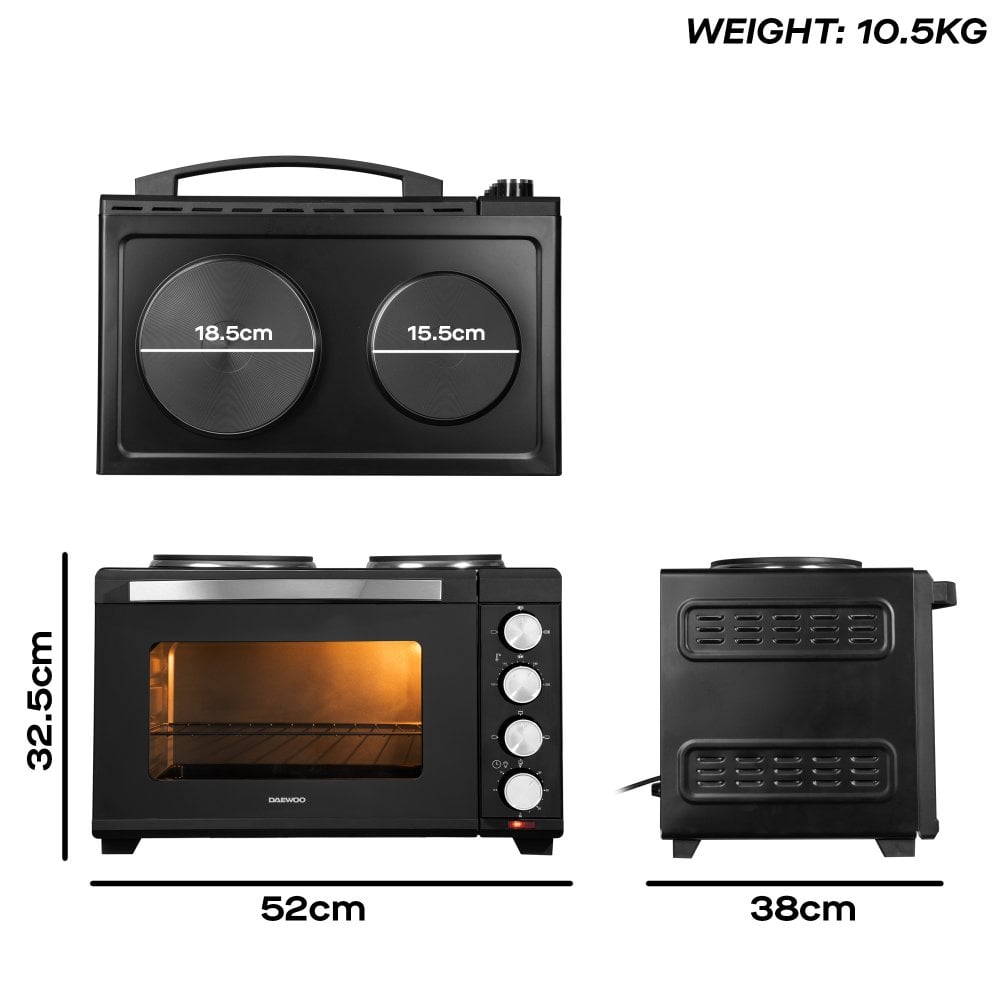 3000W 32L Countertop Oven with Hot Plates