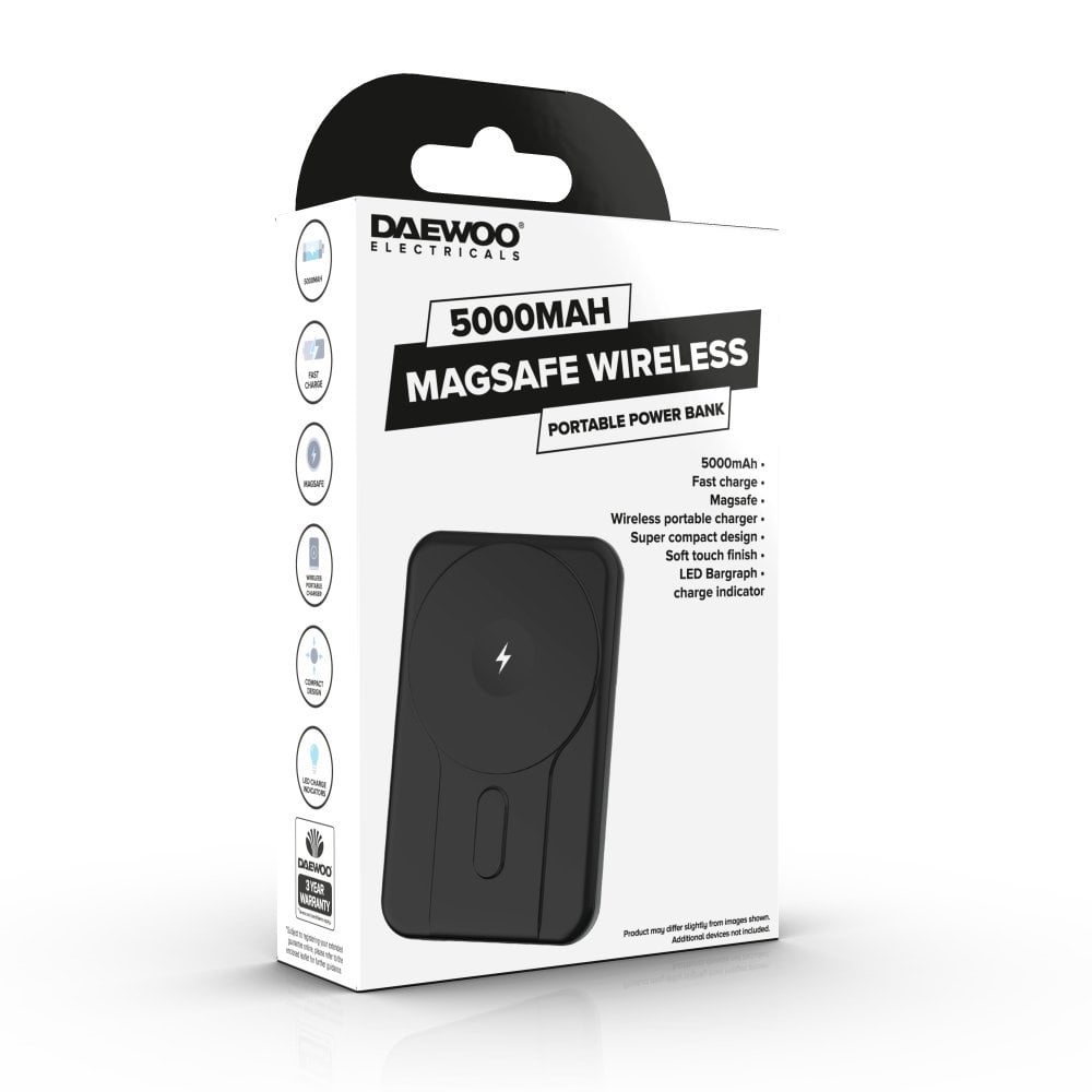 5000mAh Portable MagSafe Wireless Power Bank