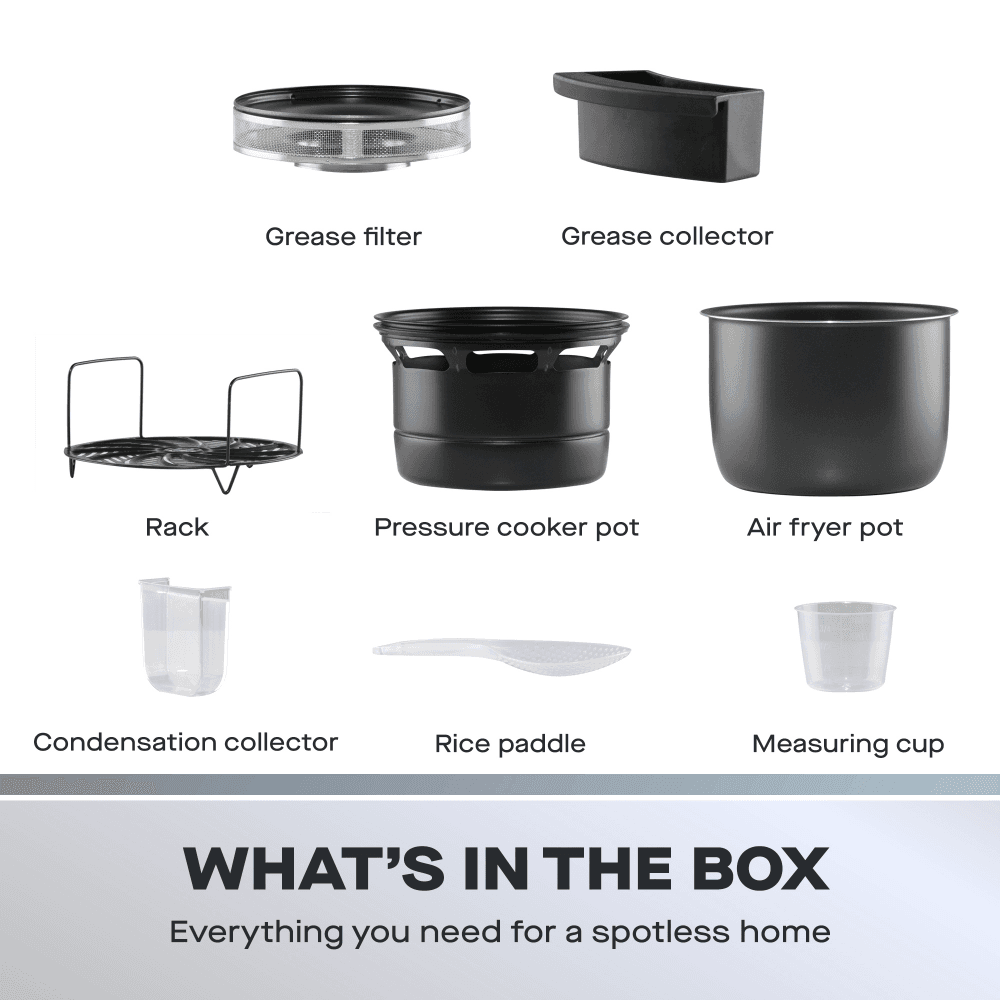 6L 2-in-1 Air Fryer Pressure Cooker