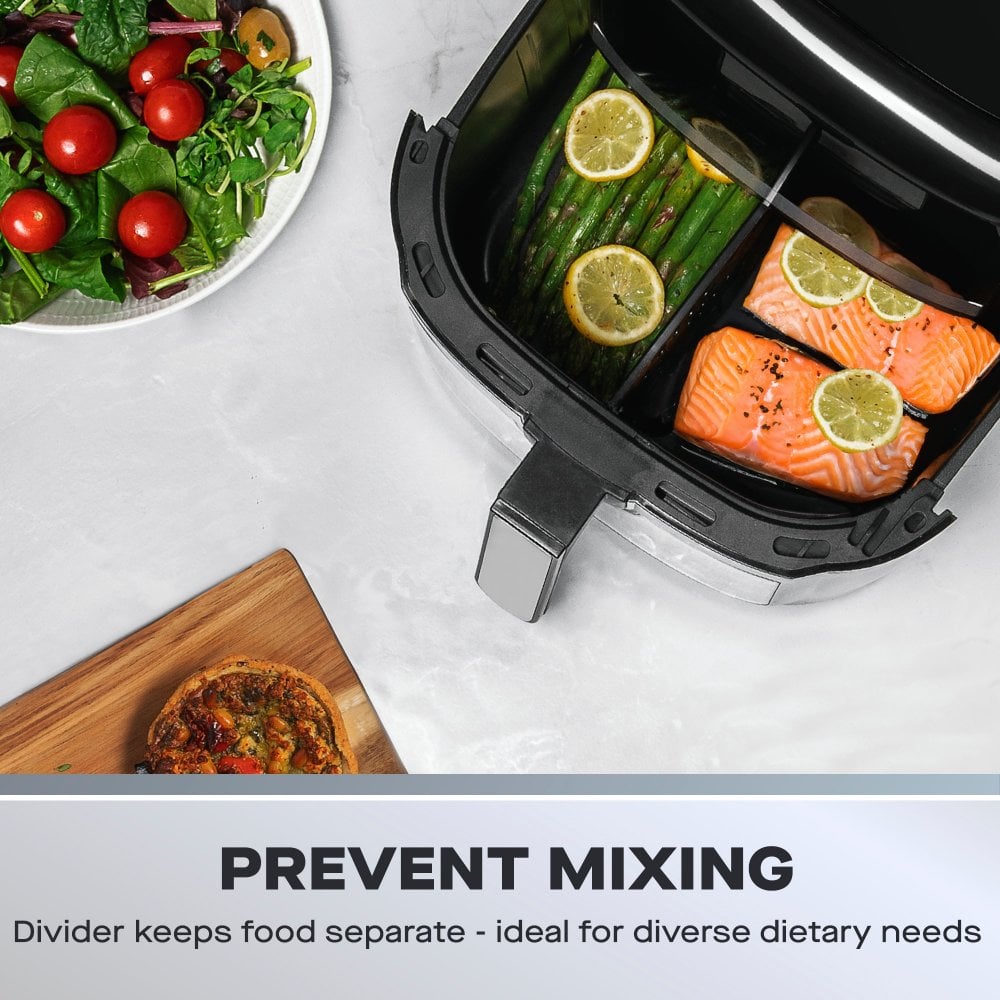 8L Air Fryer with Window & Divider