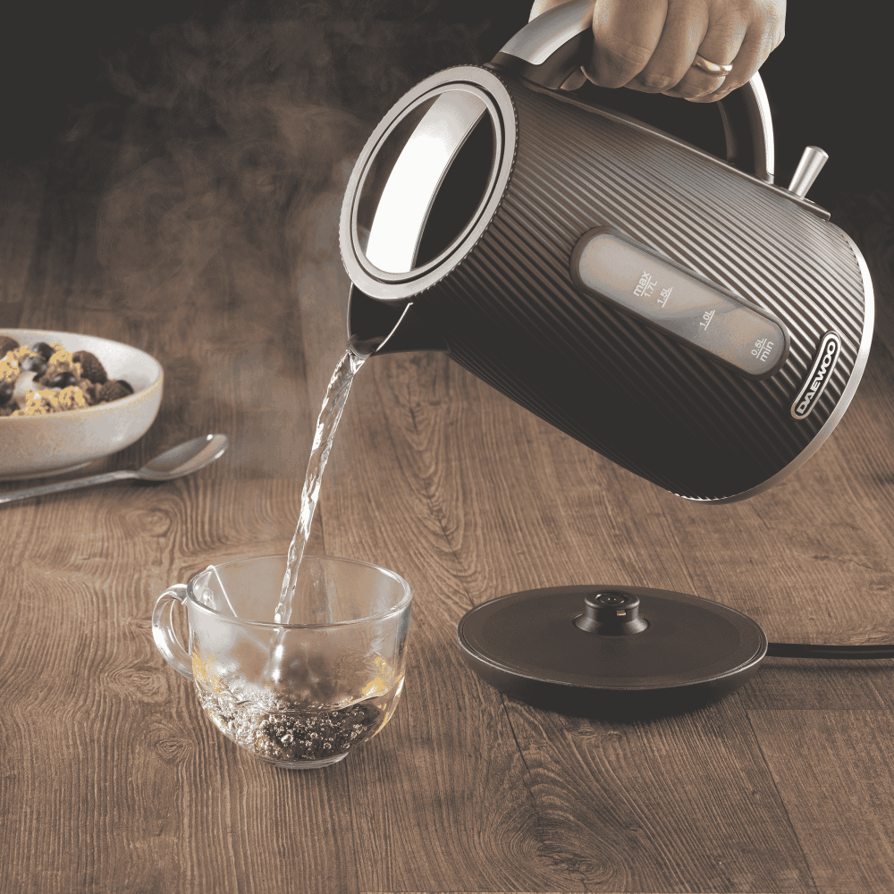Daewoo Black Cascade 1.7L Jug Kettle