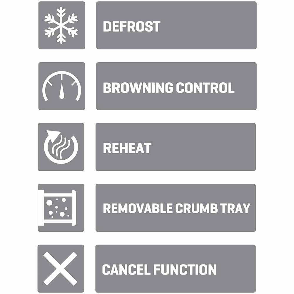 Dark Grey Argyle 2 Slice Toaster