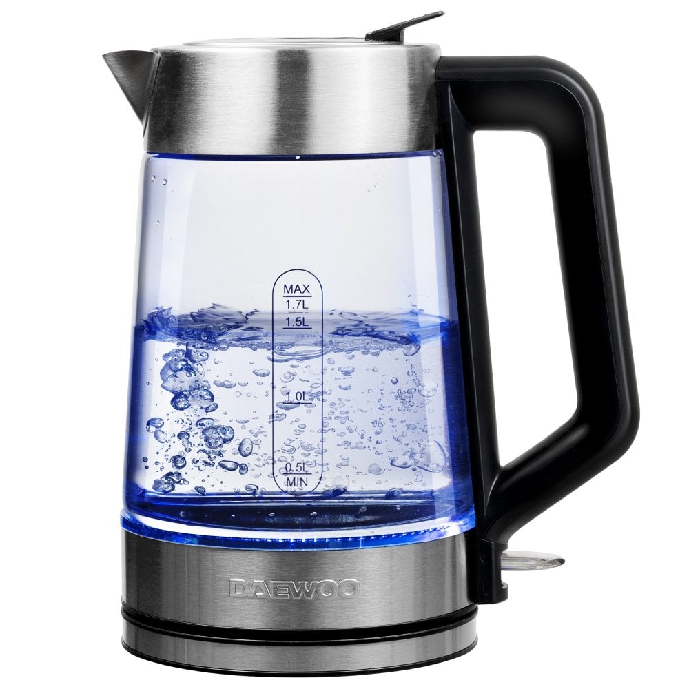 Easy Fill LED Illuminating 1.7L Glass Kettle