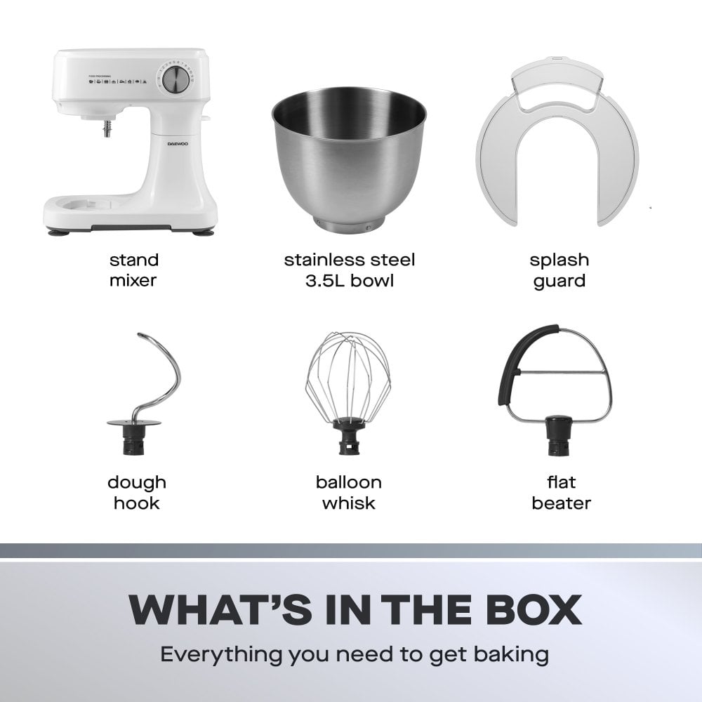 Essentials 600W 3.5L Baking Stand Mixer