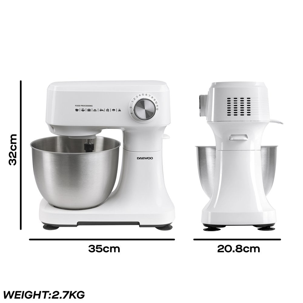 Essentials 600W 3.5L Baking Stand Mixer