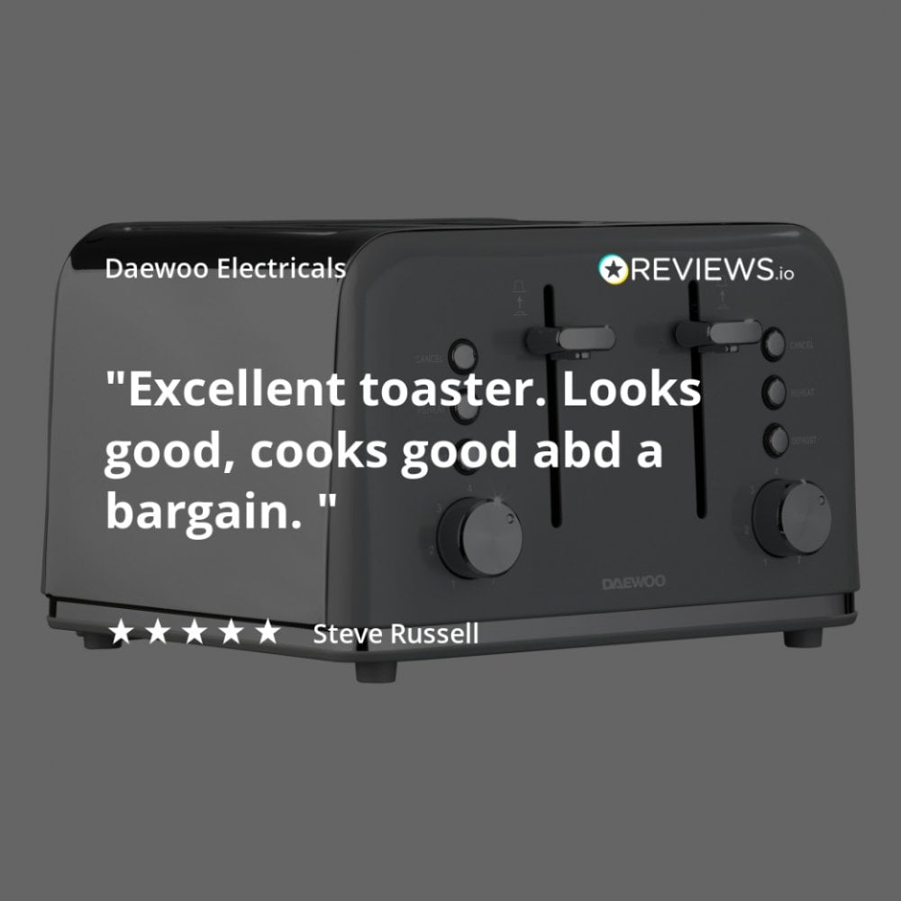 Grey Kensington 4 Slice Toaster