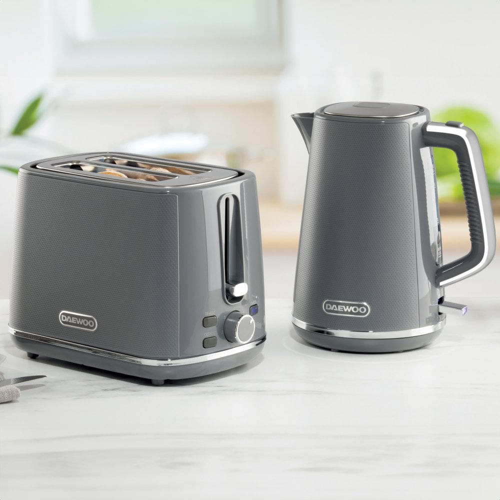 Grey Stirling 2 Slice Toaster