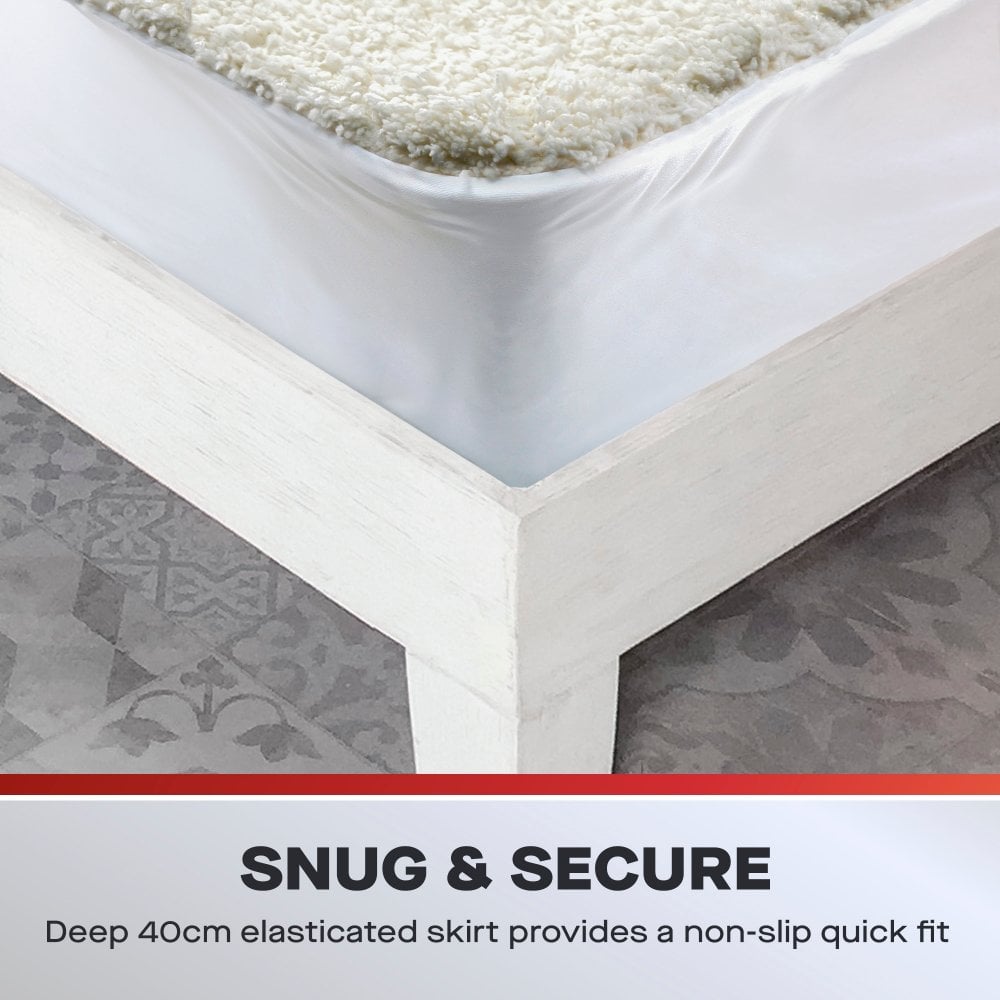 Premium Fleeced Single Fitted Heated Blanket