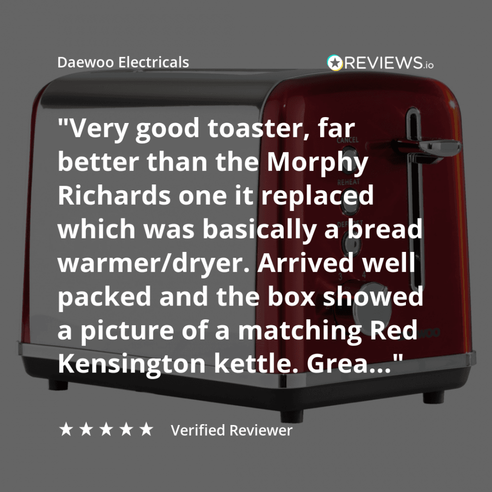 Red Kensington 2 Slice Toaster