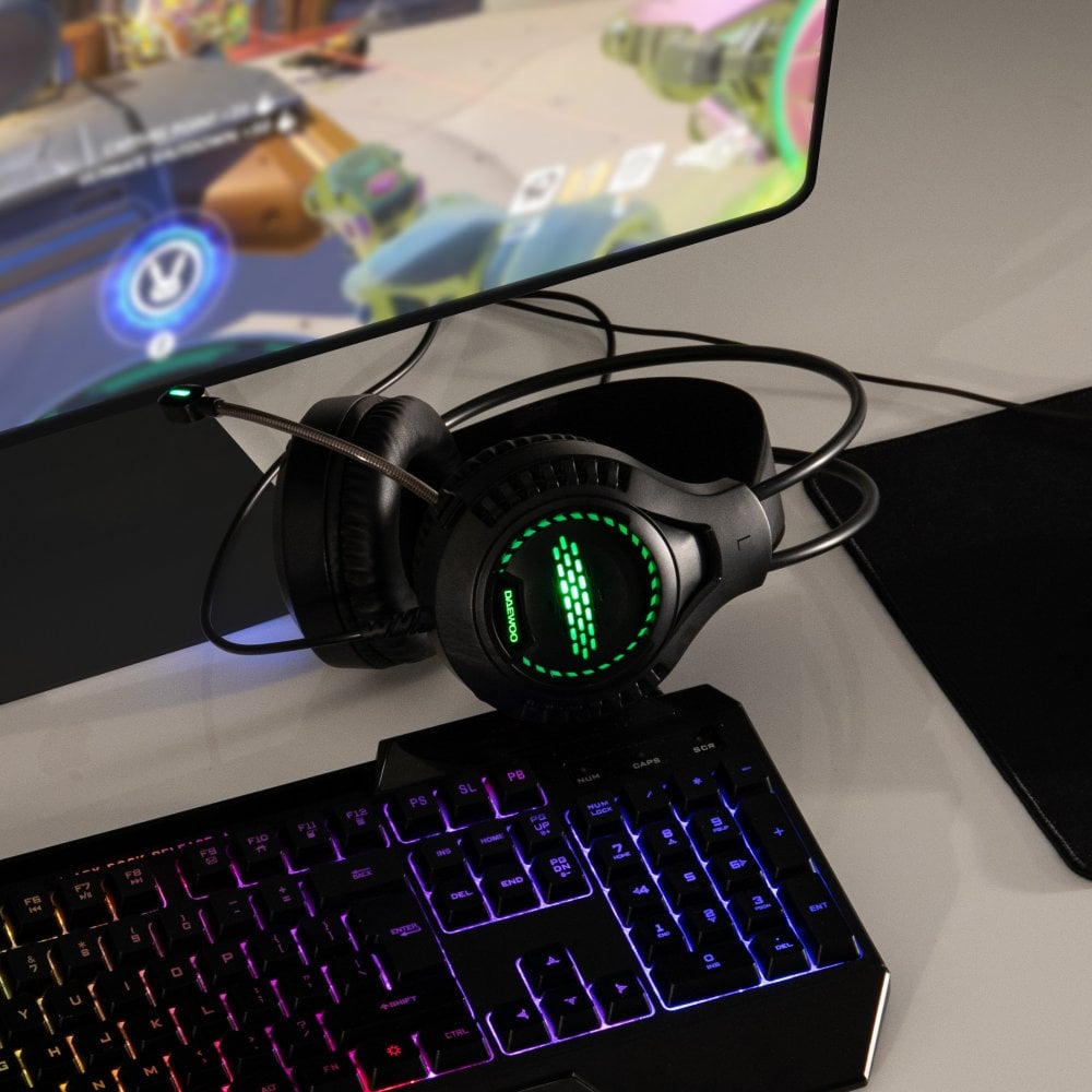 RGB Light Up Wired Gaming Headphones