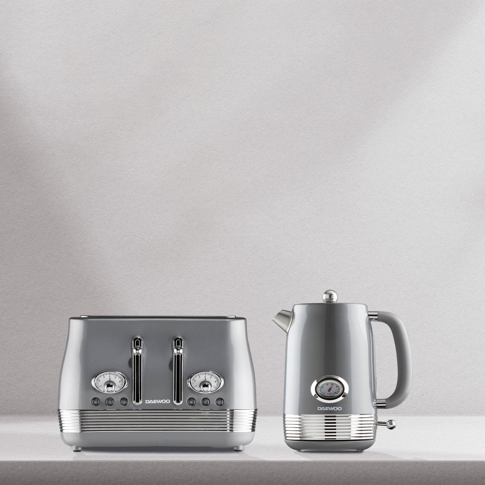 Smoked Grey Denver 4-Slice Toaster