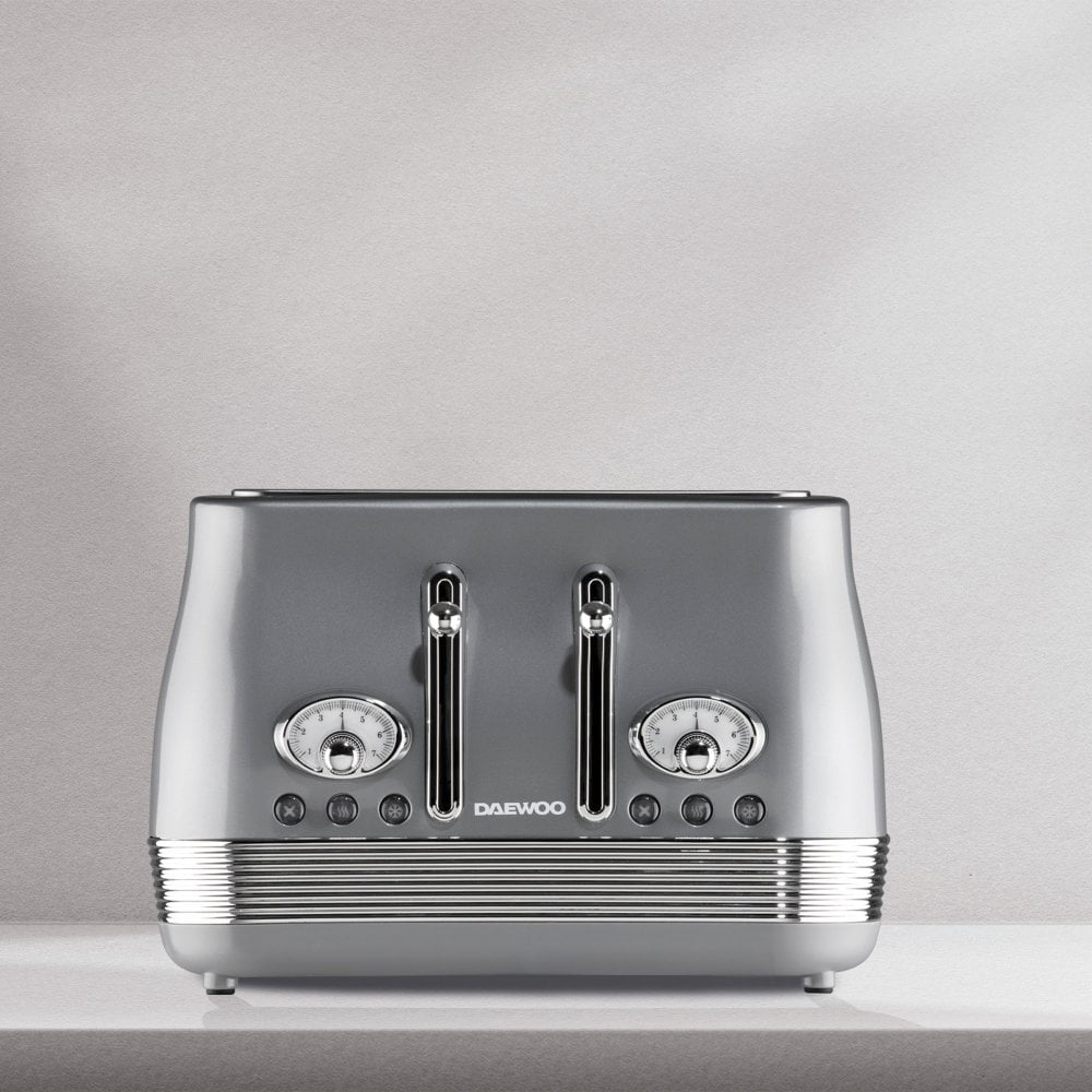 Smoked Grey Denver 4-Slice Toaster
