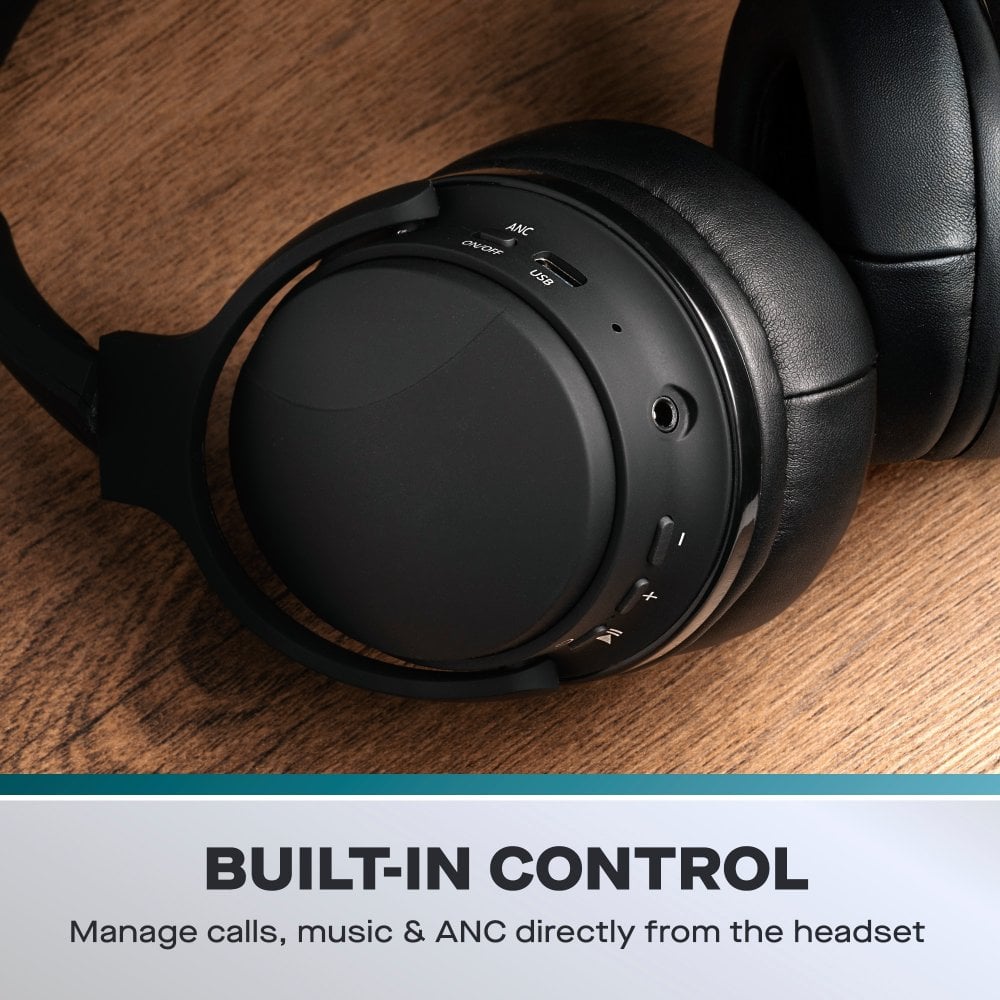 Sonic Beat Noise Cancelling Bluetooth Headphones with Travel Case