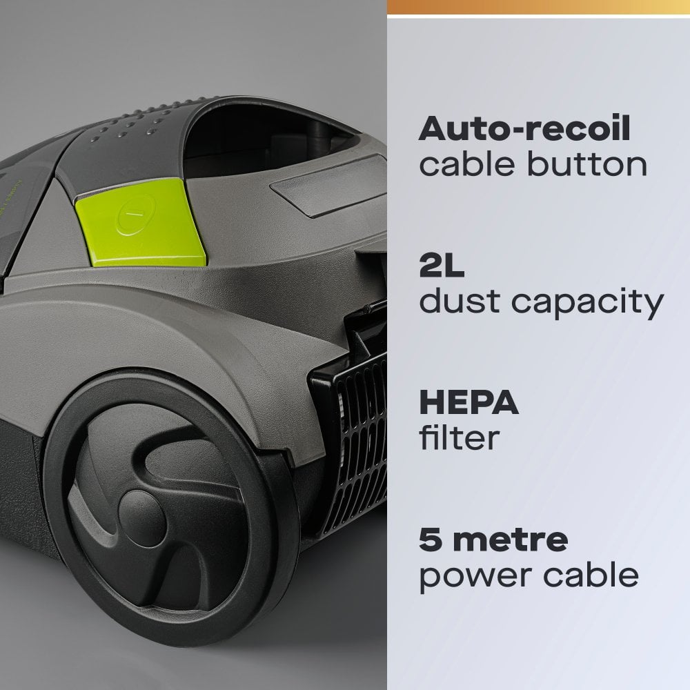 Daewoo Tornado 700W Compact Bagged Vacuum Cleaner