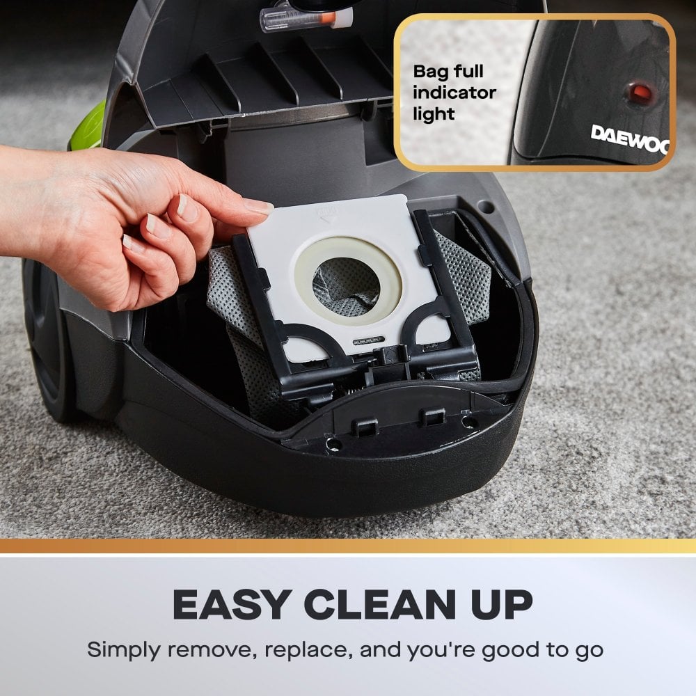 Daewoo Tornado 700W Compact Bagged Vacuum Cleaner