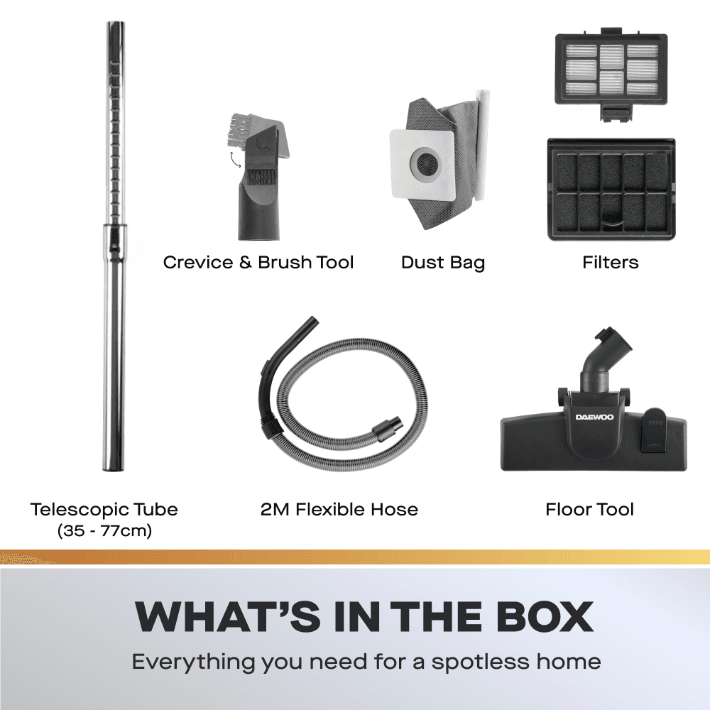 Daewoo Tornado 700W Compact Bagged Vacuum Cleaner