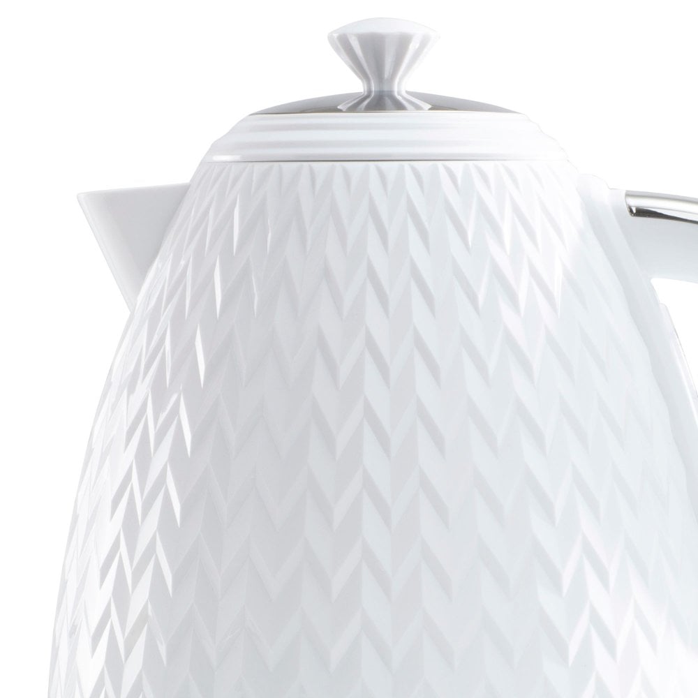 White Argyle 1.7L Jug Kettle