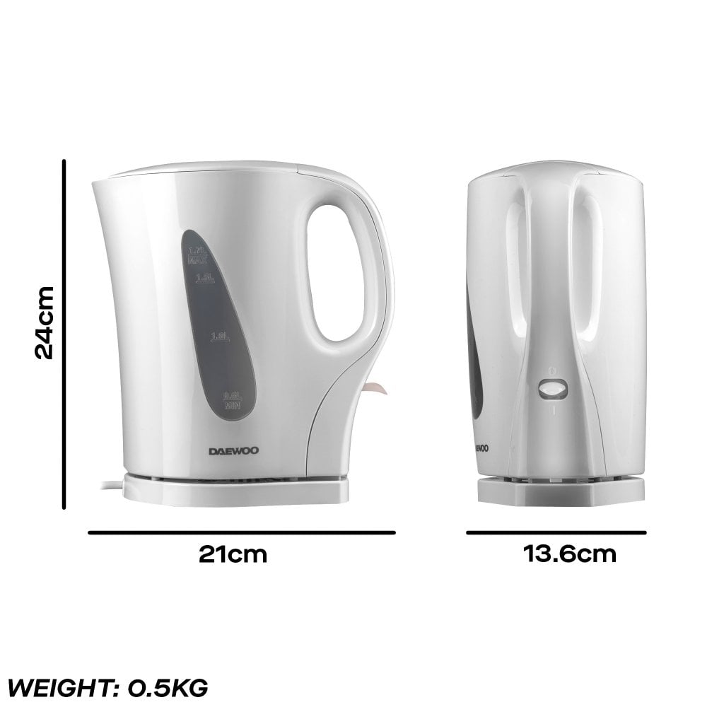 White Essentials 1.7L Kettle