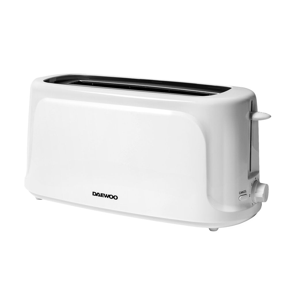 White Essentials 4 Slice Long-Slot Toaster