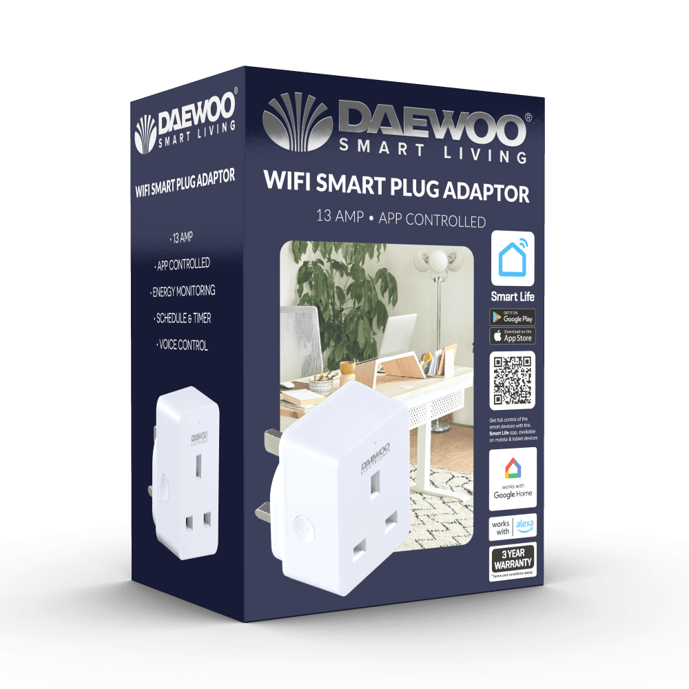 WiFi 13Amp Smart Plug Socket Adaptor, Pack of 3